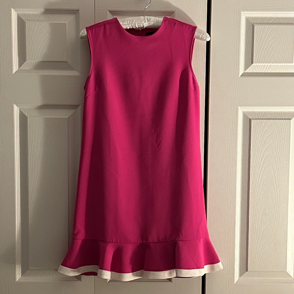 Victoria Beckham for Target Pink Mini Dress with Ruffle Hem